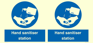 Hand sanitiser station